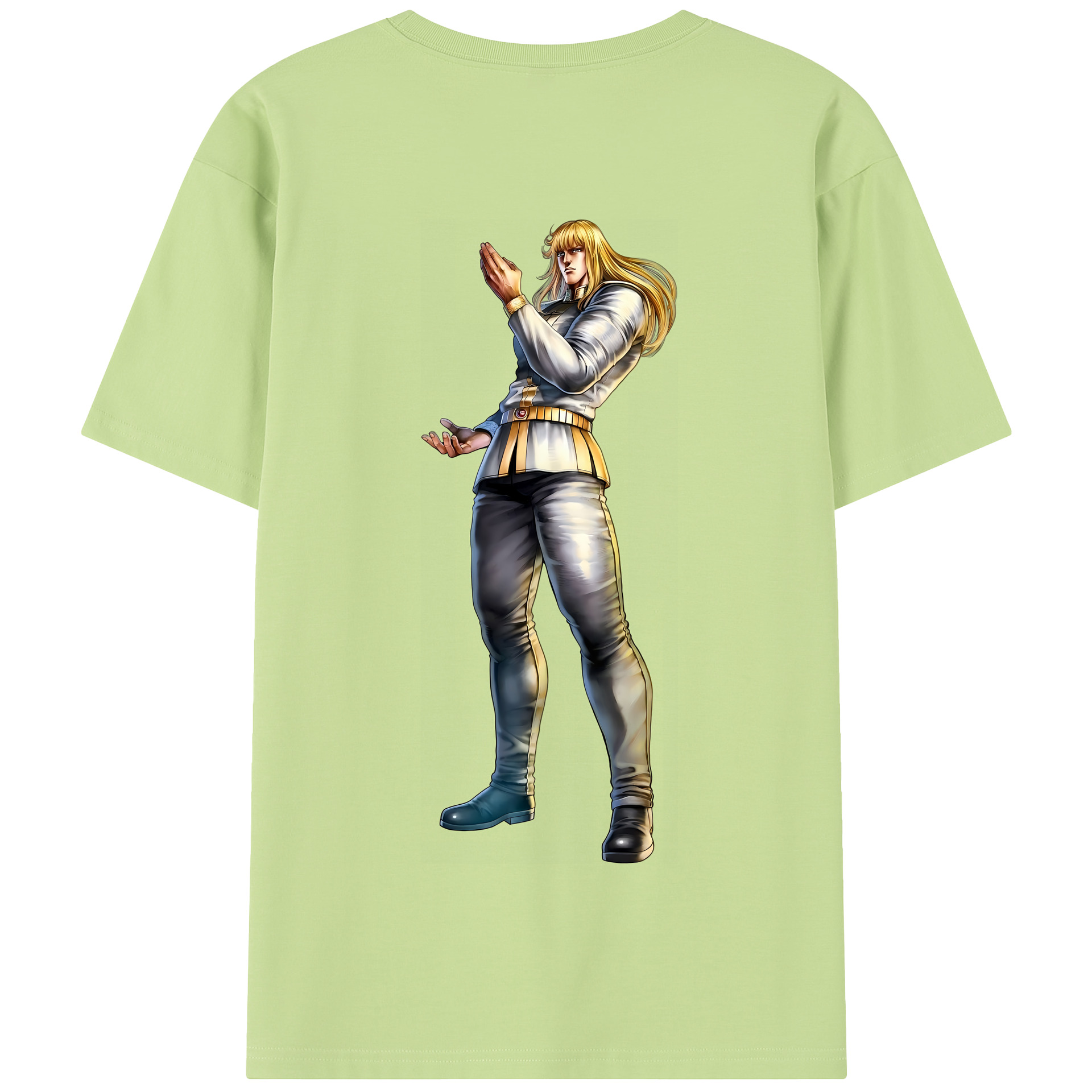 （画像用） 北斗の拳 Fist of the North Star 綿100％半袖Tシャツ（背面プリント）